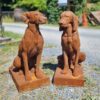 Rusty Gun Dogs Cast Iron Pair Medium CH R 1875 (1)